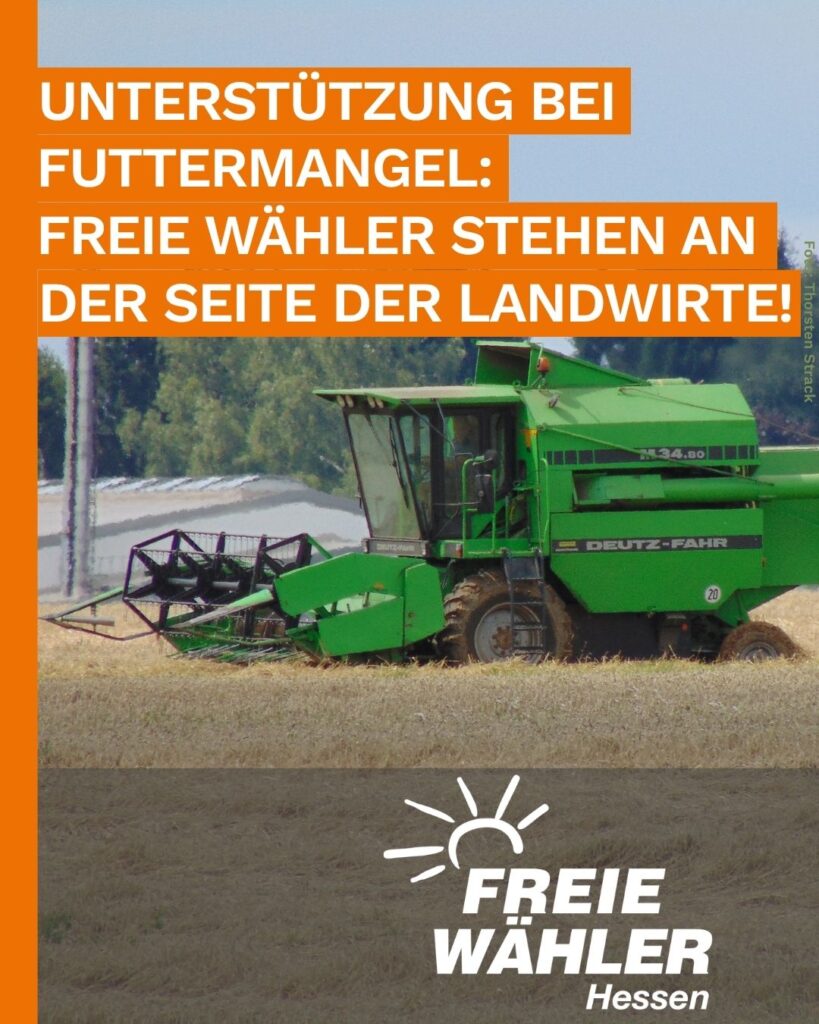Landwirte auch in schwierigen Zeiten nicht alleine lassen